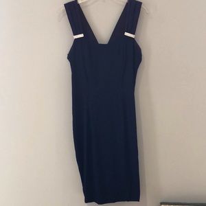Fancy occasion dress!  Size 7-8. Navy/purple dress